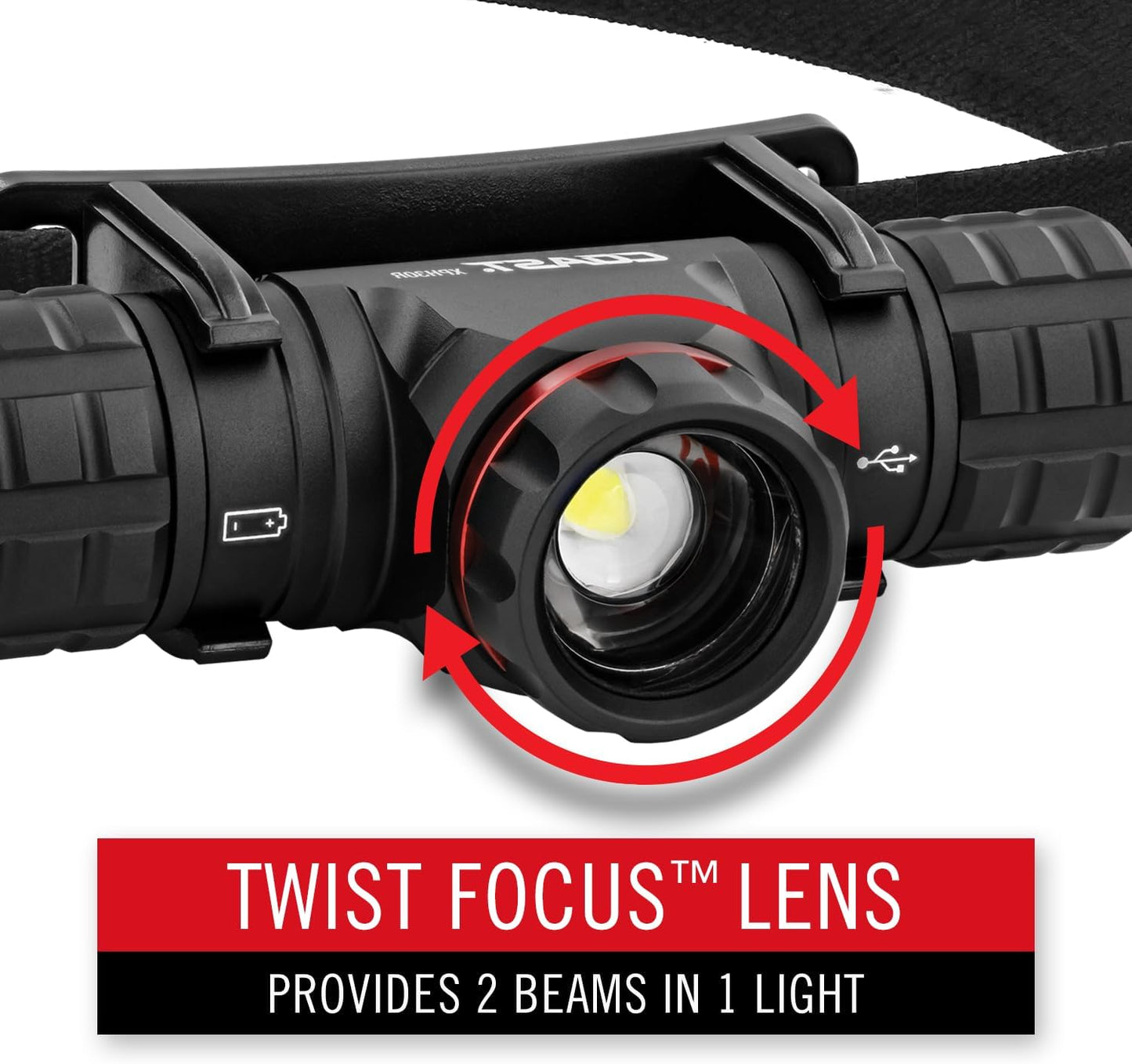 COAST Headlamp Rechargeable Dual Power 1200 Lumens XPH30R