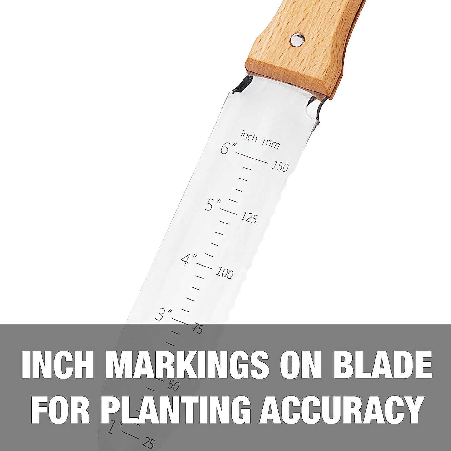 NISAKU NJP650 The Original HORI HORI Japanese Stainless Steel Weeding Knife