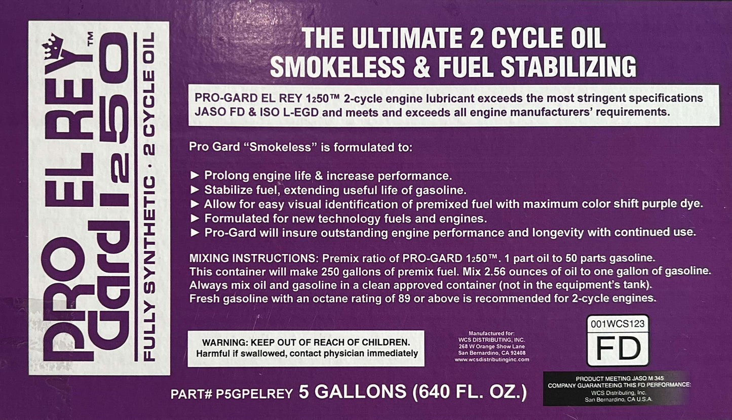 ProGard Fully Synthetic 2-Cycle Oil 1 gal El Rey