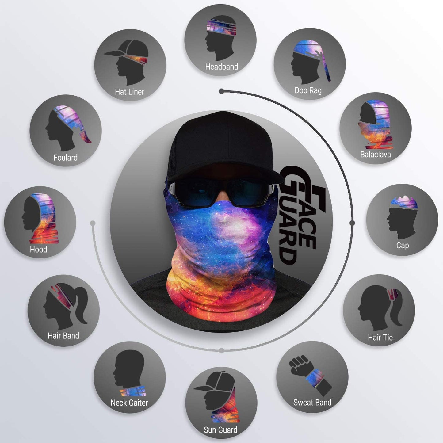 John Boy Face Guard NEBULA Bandana