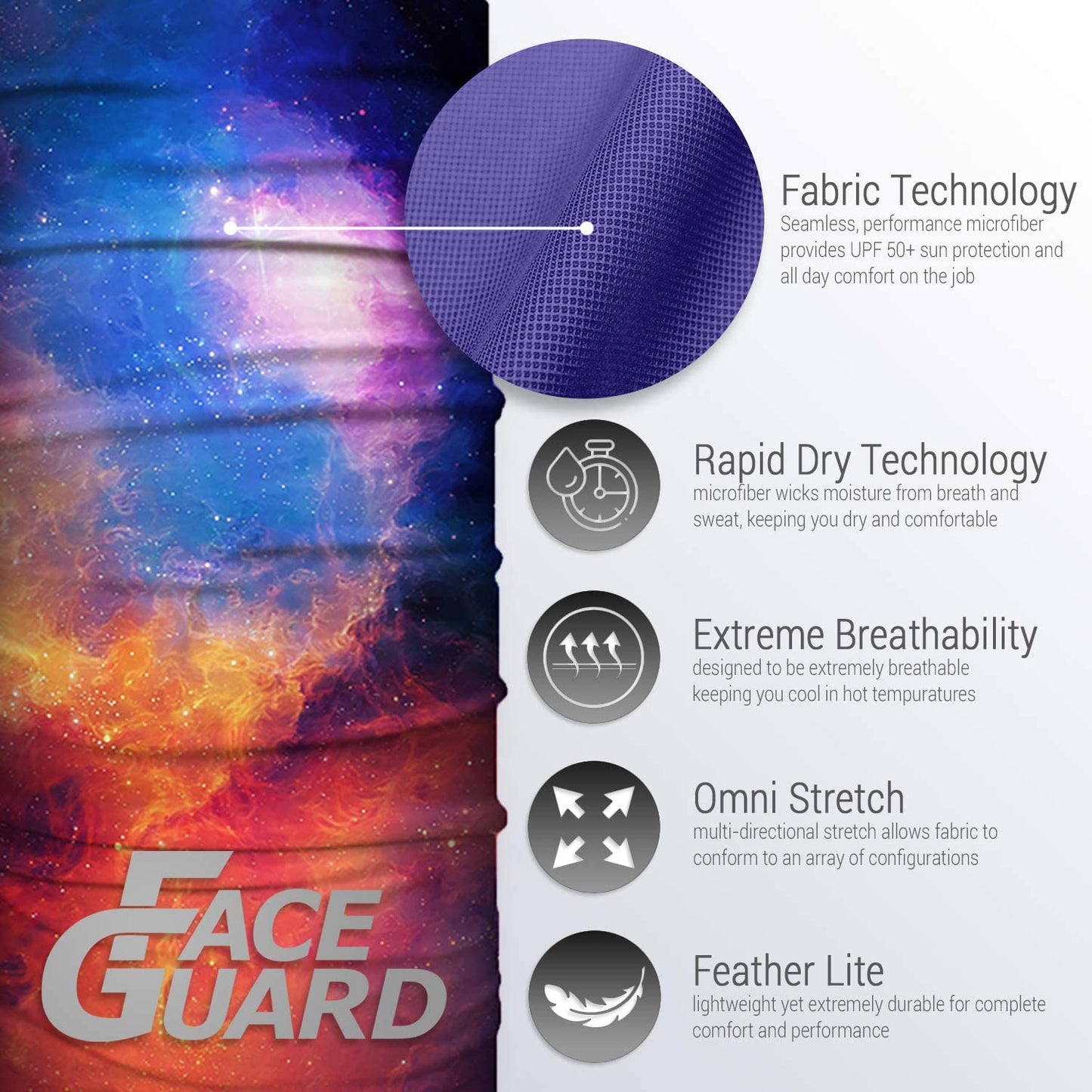 John Boy Face Guard NEBULA Bandana