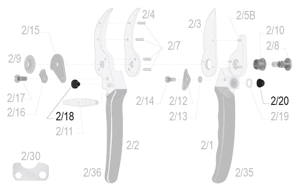 FELCO Shock Absorber Repair Kit 2/93