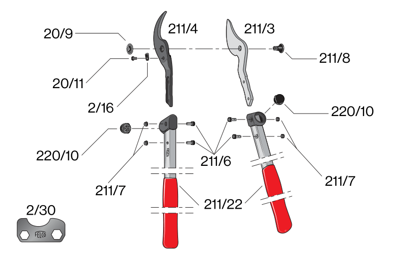 Copy of FELCO Bypass Lopper 211-40 (40 cm)