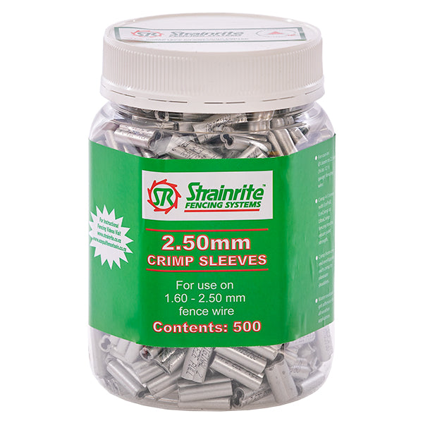 Strainrite Crimp Sleeves 12.5-16 Gauge Wire 3/4" long