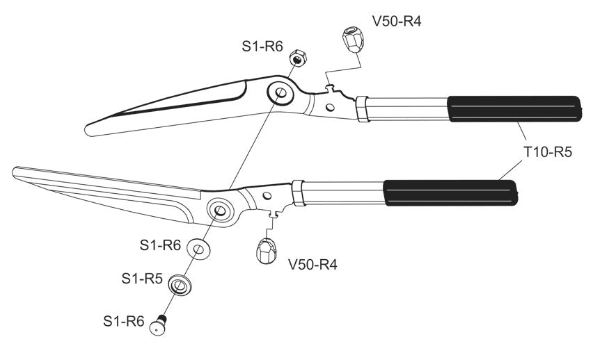 VESCO S2 Professional Hedge Shear (22")