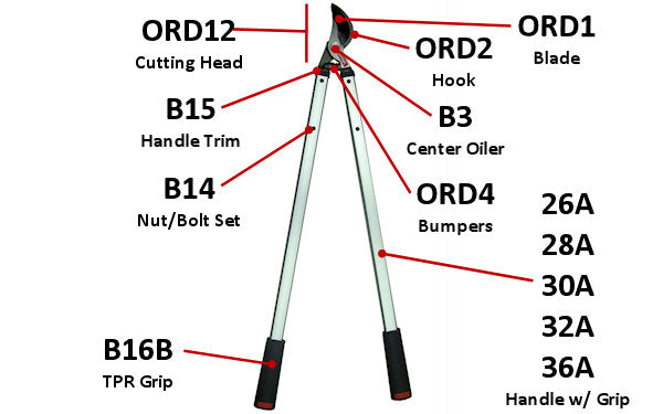 Barnel Professional Orchard Aluminum Handle Lopper OR32A