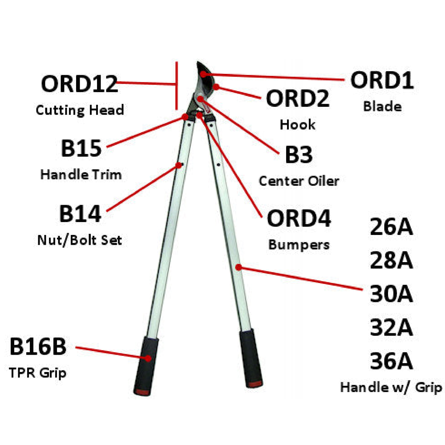 Barnel Professional Orchard Aluminum Handle Lopper OR36A