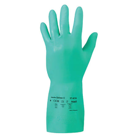 Green Nitrile Chemical Resistant Gloves 15 ml (Dozen)