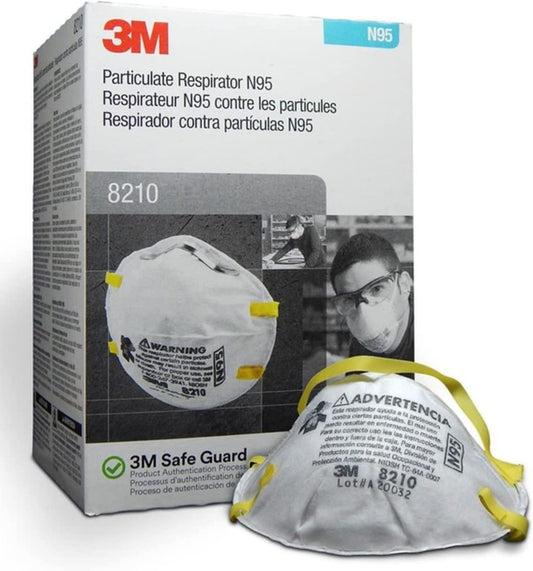 3M™ Particulate Respirator 8210, N95 (Box 20)