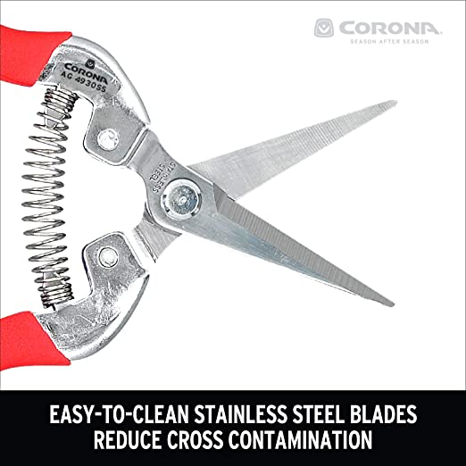 Corona Needle Nose Long Harvest Snips  Stainless Steel AG-4930SS
