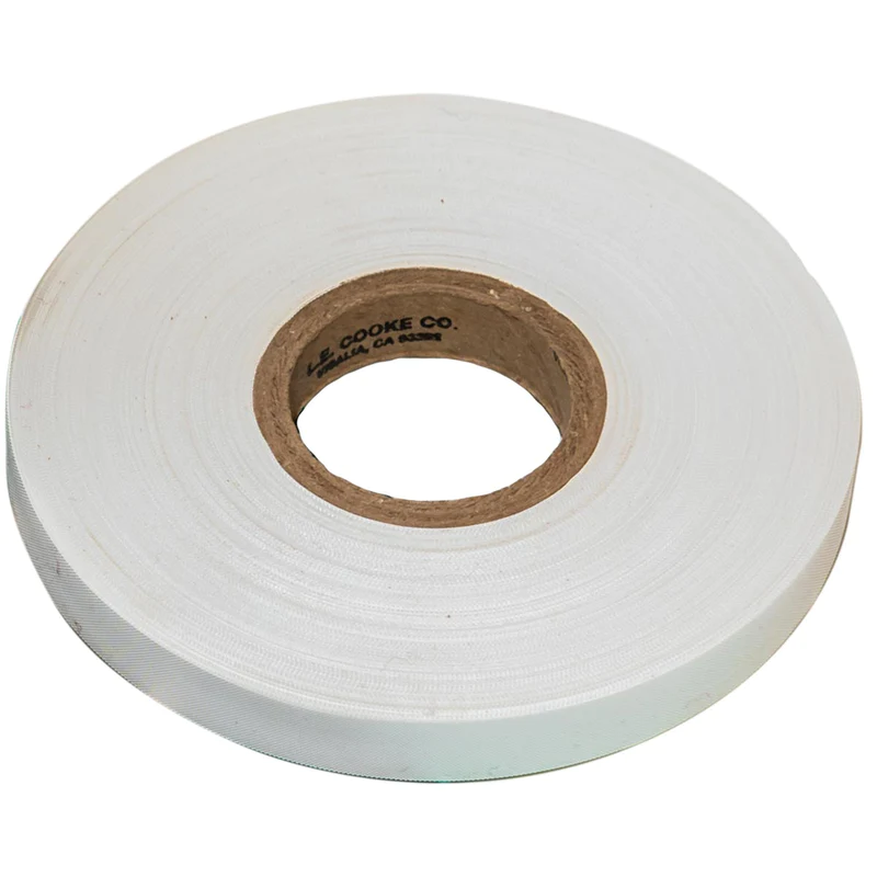 MGT Tie Tape White Embossed LARGE Roll (3409) 1/2" x140' 9 mil