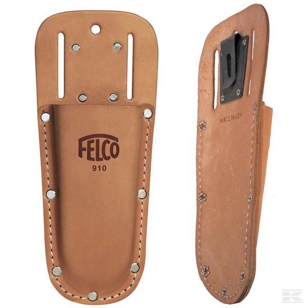 Felco 910Leather Holster with Belt Clip
