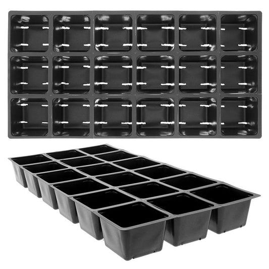 Standard Insert Plug Trays Black 18 Open Packs #1801 (100/Cs)
