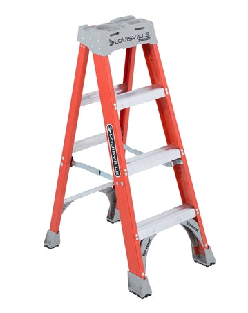 Stepladder Type IA, 4ft Fiberglass 300 lbs. FS1504 – Sanver Supply